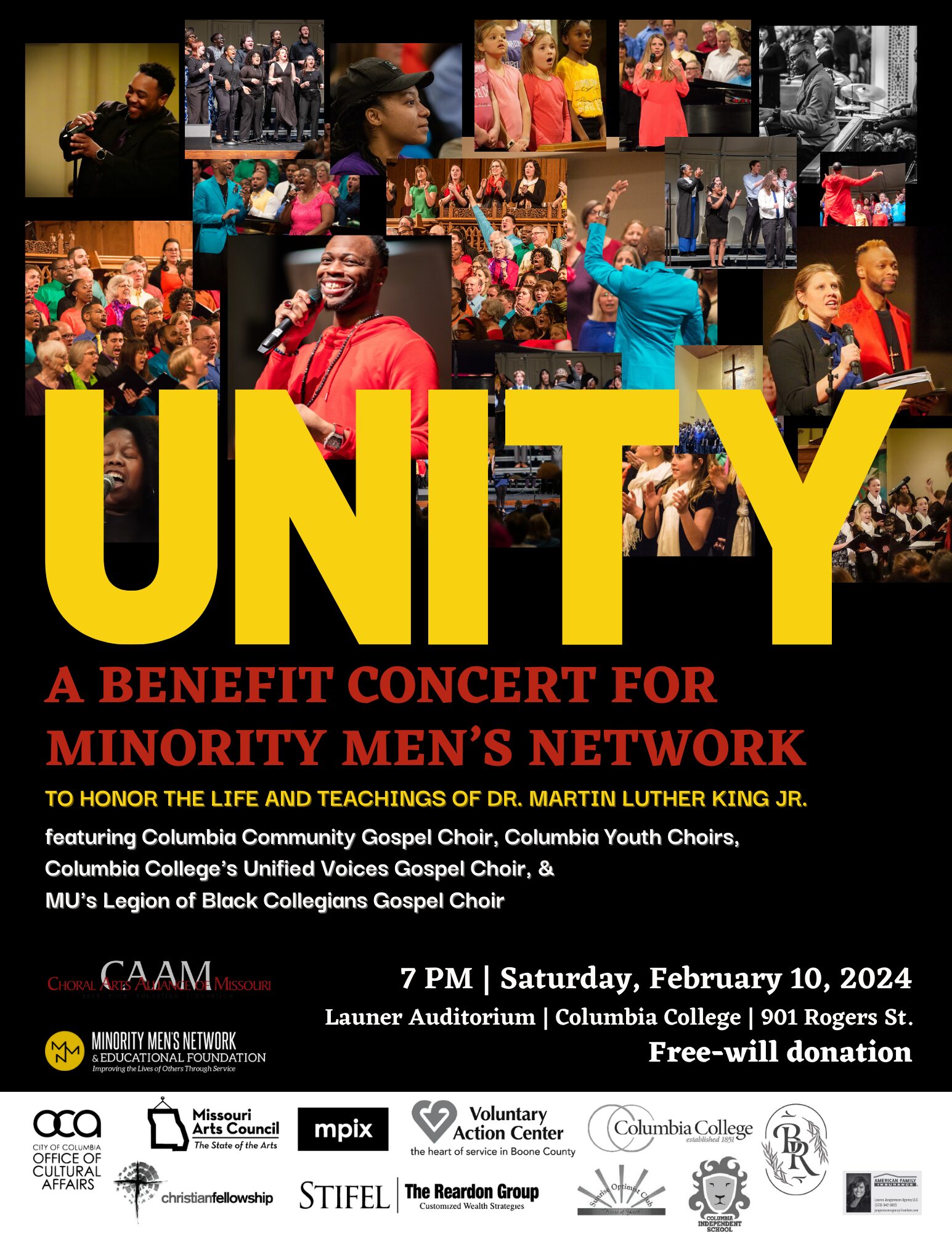 UNITY Concert to Benefit MMN – Saturday 2.10.2024 at 7pm – Launer ...
